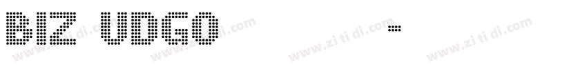 BIZ UDGOthic  粗体字体转换